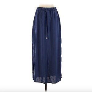 Fourteenth Street Blue Maxi Skirt navy blue size L